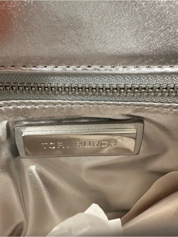 Tory Burch Britten Metallic Puffy Convertible Crossbody - Image 11