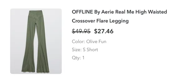 Aerie Crossover Flare Leggings - Image 4