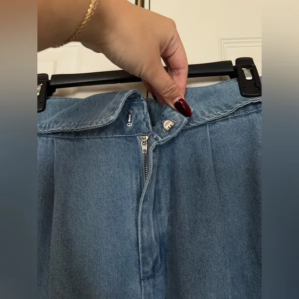 BNWT PacSun Light Blue Fold Over Jeans - Image 9
