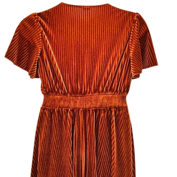 Corduroy Dress Burnt‎ Sienna Medium Orange - Image 4