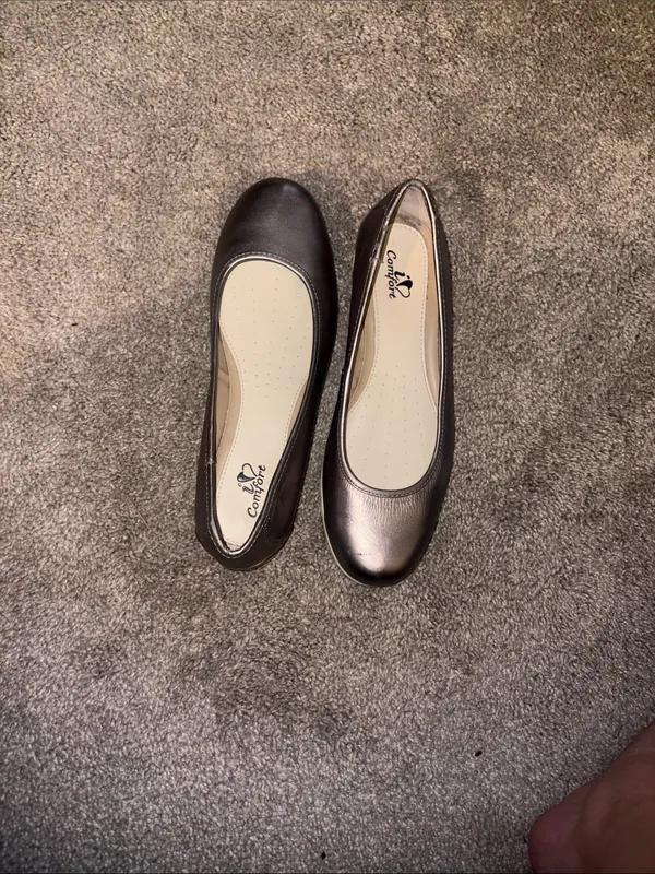 Comfort Annabelle leather Metallic Ballet Flats - Women's Slip-On size 8.5 - Image 6