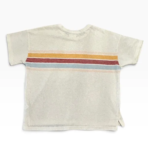 Altar'd State Retro Stripe Short Sleeve Top Cream XL ASKN T265CPK - Image 3