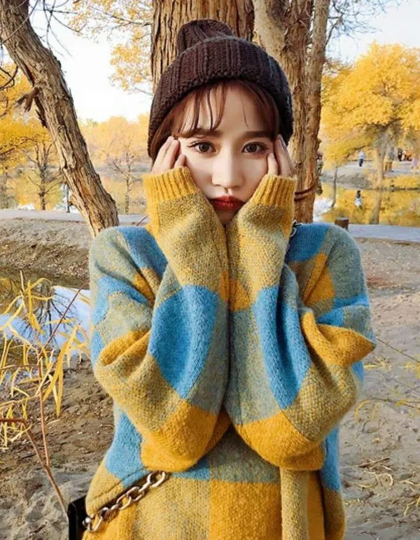 plaid sweater - Image 2
