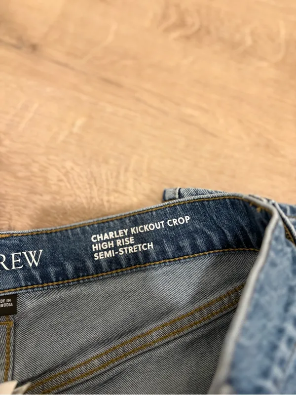 J. Crew Charley Kickout Crop High Rise Semi Stretch - Image 4