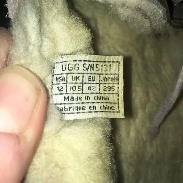 UGG shearling lined tan moc toe size 12/43 slippers - Image 5