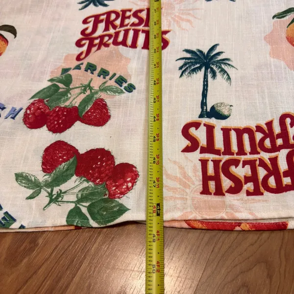 Anthropologie Paper Heart Fresh Fruits Maxi Dress Womens 4 Tropical Linen Blend‎ - Image 8
