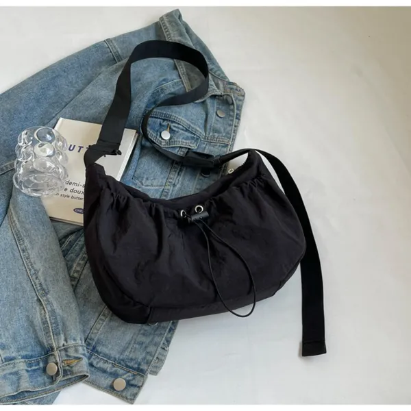 Elegant Black Hobo Bag - Image 4