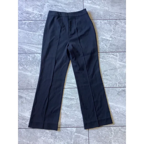 Reformation Black Pintuck High Rise Wide Leg Trousers Pants Size 6 - Image 5