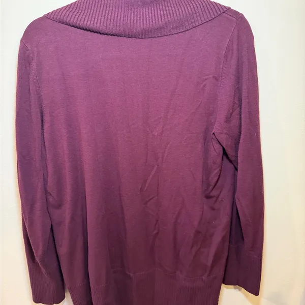 INC International Concepts Deep Burgundy Cardigan - Image 2