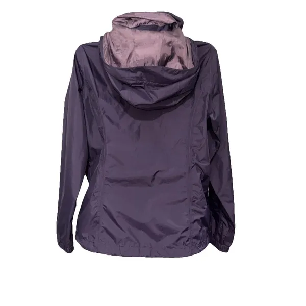 North Face DryVent Purple Yellow Hooded Rain Jacket M Hiking Camping Gorpcore - Image 5