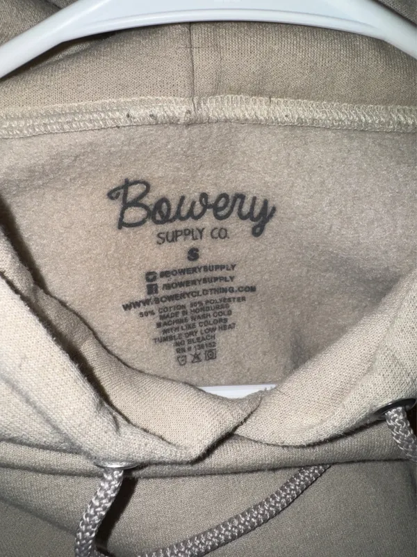 Tan/ beige Mushroom hoodie - Image 3