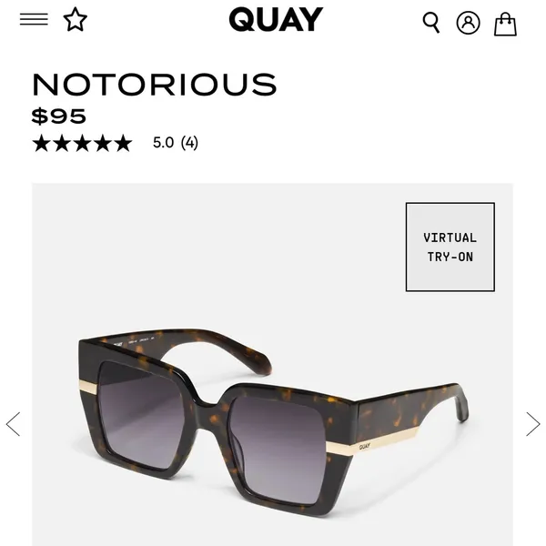 QUAY NOTORIOUS SUNGLASSES - Image 4