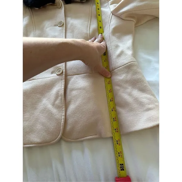 NWT Sandra Angelozzi "Nude" Jacket Size 40 80%wool 20% acrylic A Size M - Image 4