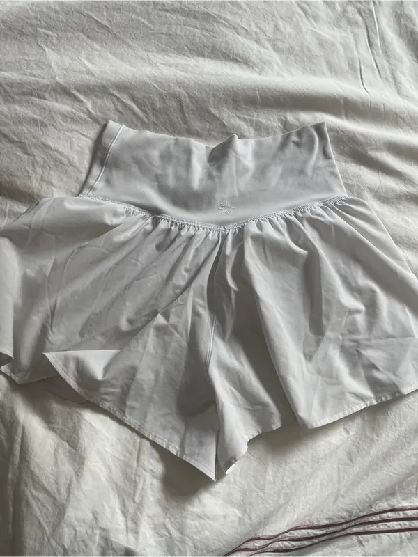 Aerie Offline High-Waist White Women's Lounge Shorts - Image 2