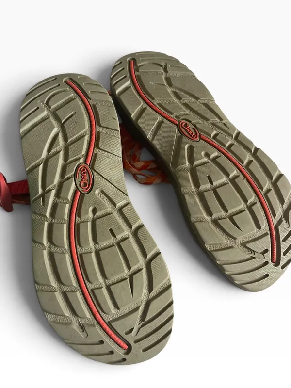 Chaco Z/Cloud X Strappy Hiking Sandals Standard Peach Orange Women's - Image 8
