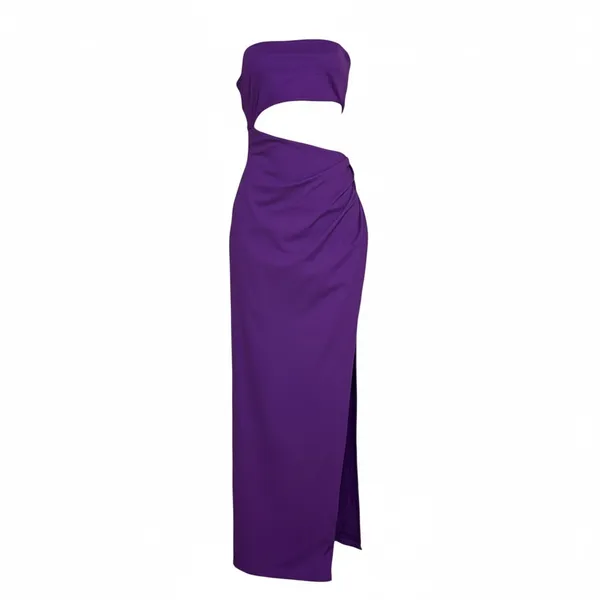 LOVERS + FRIENDS Montrose Strapless Cut-Out Maxi Dress, Purple, Large - Image 12