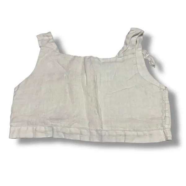 Zara White Linen Crop‎ Top Sz S - Image 6