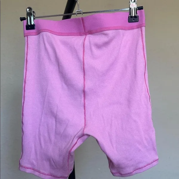 Skims Cotton Rib Boxer in Bubble Gum Size XS - Image 4