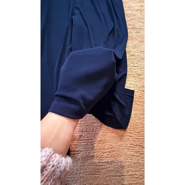 Simonton Says 1X Navy Wide Leg Culottes Pull On Pants - Image 5