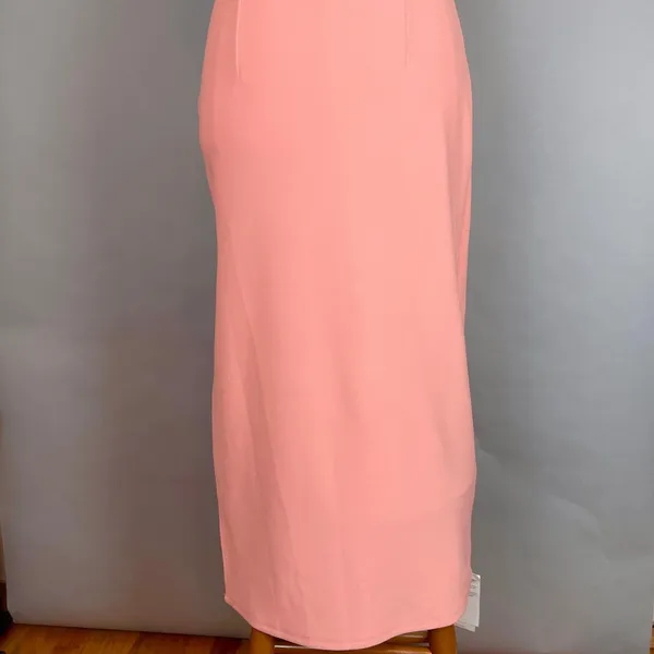 Abercrombie & Fitch Dress Crossover Bodice NWT‎ FLAWS Peach Pink Size Large - Image 9