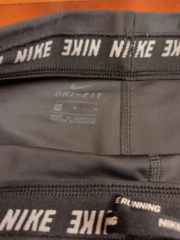Nike Womens Power Essential Crop Tight Leggings Black Dri-Fit Size M - Image 9