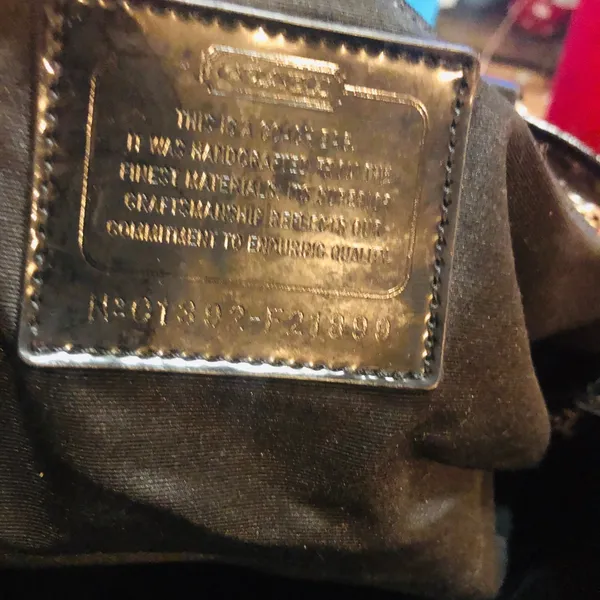 Coach signature pocket tote purse handbag 👜 - Image 5