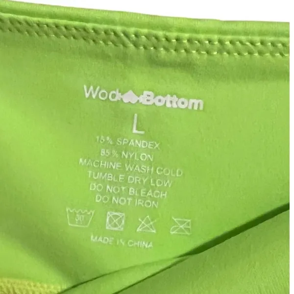 WodBottom‎ Neon Green CrossFit Booty Shorts Weightlifting Gym Size Large - Image 2