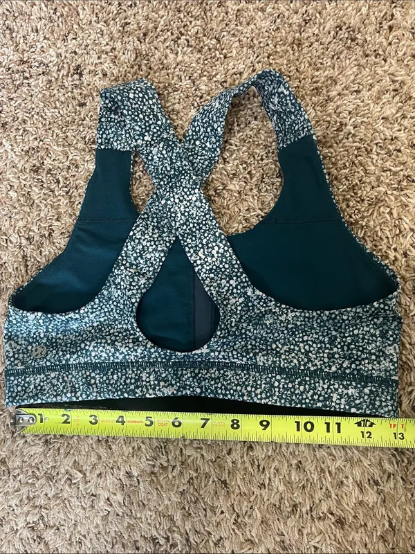 Lululemon All Sport Bra Pebble Print Parfait Pink Alberta Lake Size 8 - Image 8