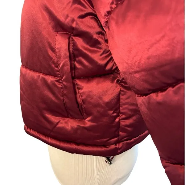 NWT 7 For All Mankind Metallic Crop Puffer Jacket - Image 7