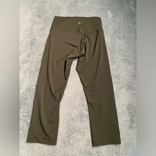 Lululemon wunder under crop high rise luxtreme 8 green olive - Image 8