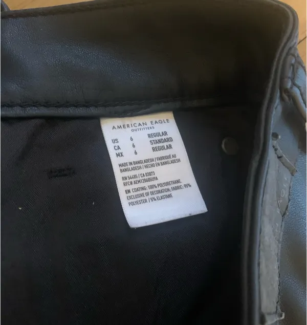 American Eagle Leather Mini Skirt  - Image 3