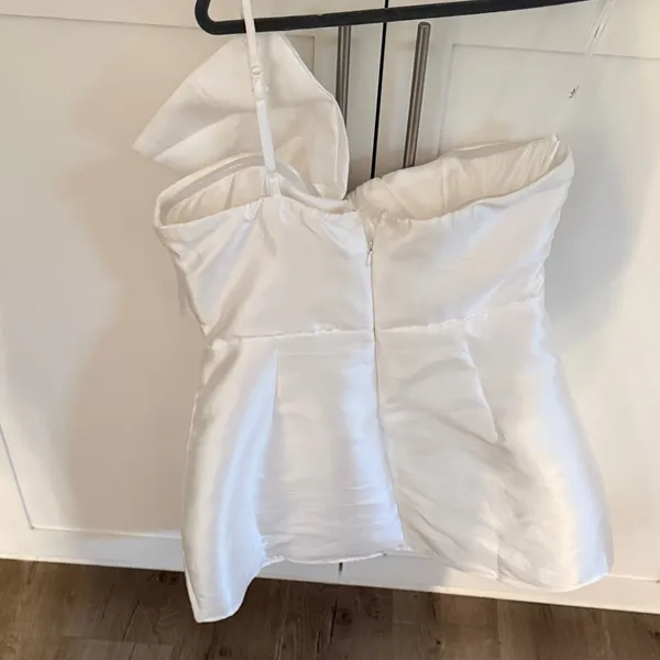Lulu's White Satin Mini Dress - Image 2