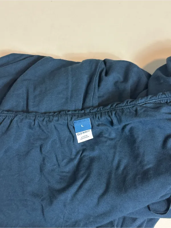 Old Navy Waist-Defined Halter Minimalist Wide Leg Relaxed Fit Jumpsuit Size L - Image 8