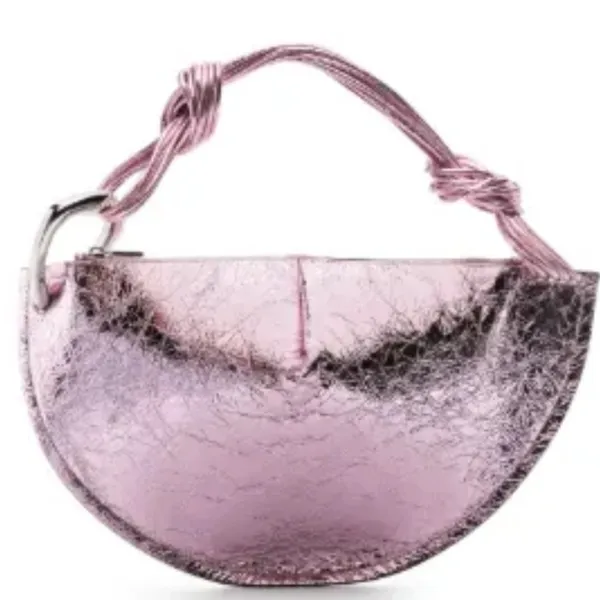 NWOT Cult Gaia Estrella metallic tote bag Cameo Pink - Image 5