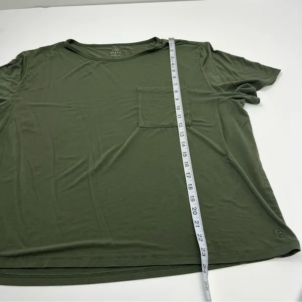 Cozy Earth Women’s Short Sleeve Shirt Top Size XL Pocket Bamboo Blend‎ *FLAW - Image 6
