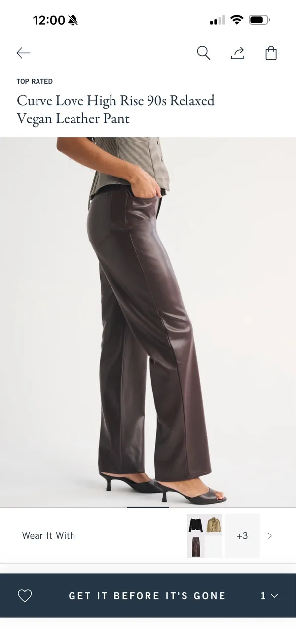 Abercrombie Leather Pants - Image 2