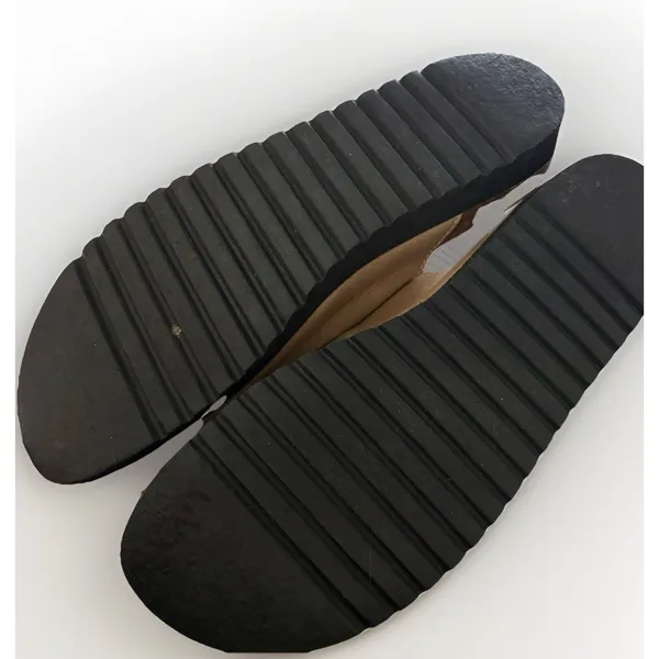 Artıka Double-Buckle Leather‎ Slide Sandals Eu 42 US 11 Tan Gray France Boho - Image 5