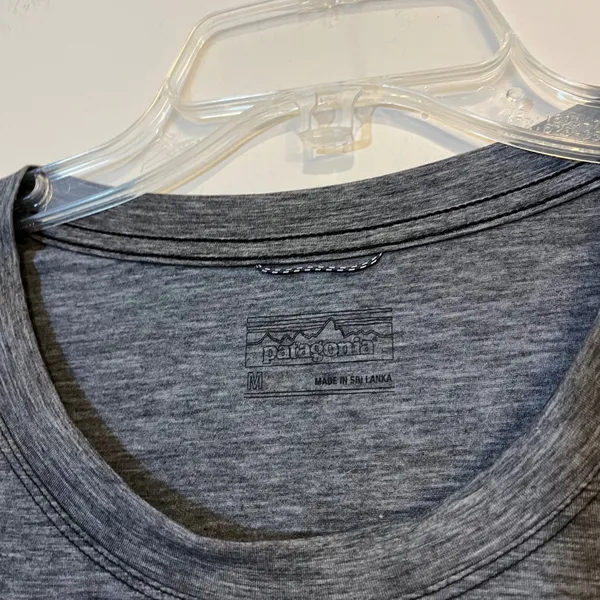 Womens Patagonia Shirt Long Sleeve Glorya Side Slit Top Gray Size‎ Medium - Image 4