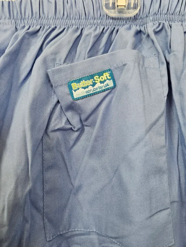 Butter-Soft Scrubs by UA Ceil Blue Drawstring Pants - NWT - Image 8