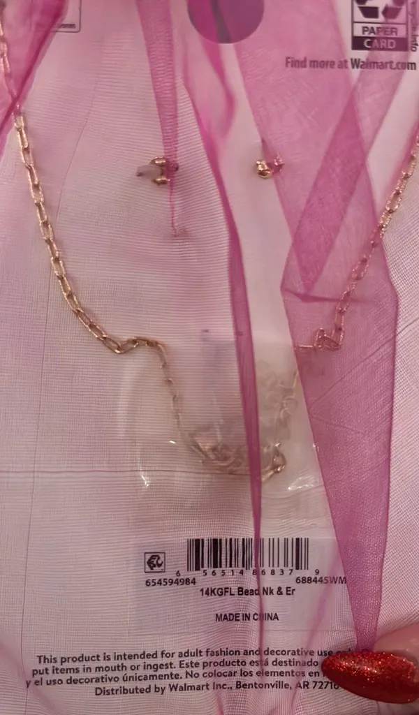 Necklace Earings Set Gold - Image 2