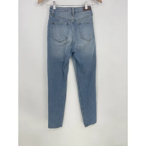 Hollister Co Jeans Womens Size 00R Ultra High-Rise Mom Jean Blue Denim Q0007‎ - Image 6