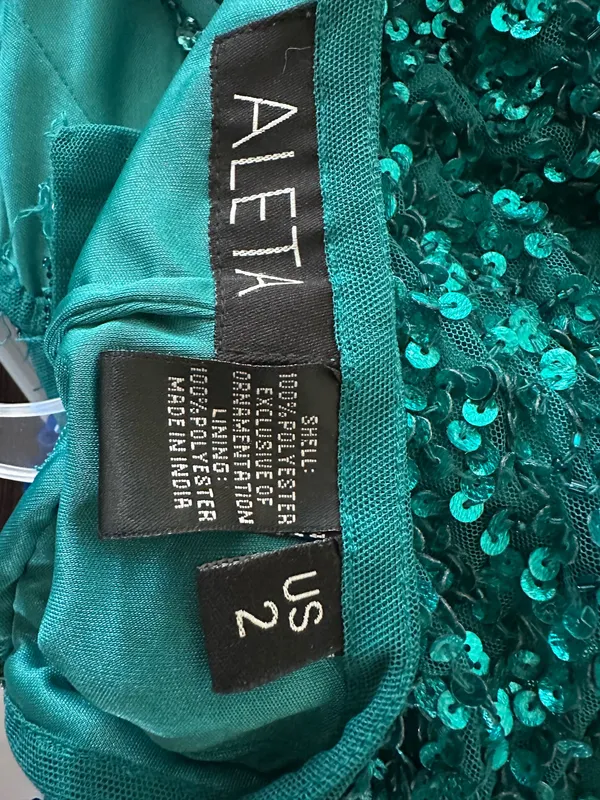 Green Sequin Homecoming Dress Size 2 - Image 7