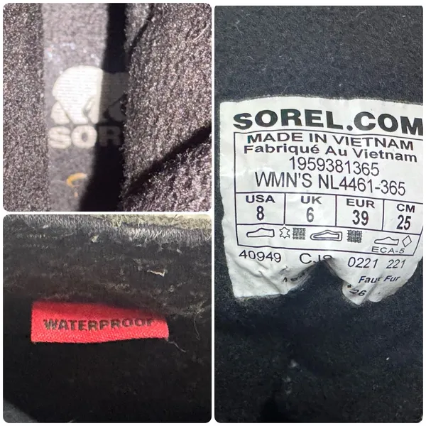 Sorel Explorer II Joan Waterproof Winter Boots Gray Suede Leather Size 8 - Image 9