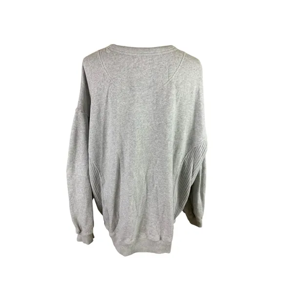 Aerie Gray Oversized Sweatshirt Slouchy Lounge Athleisure Minimalist Large - Image 2