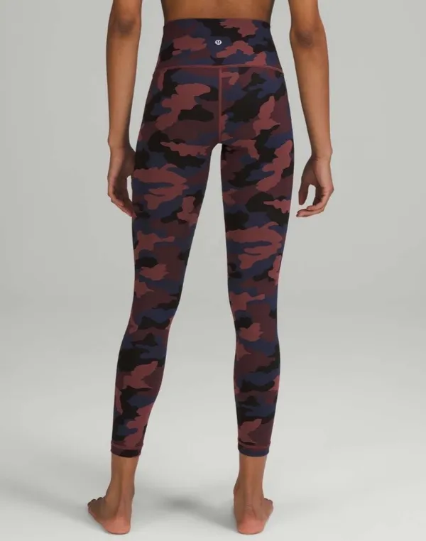 Lululemon Wunder Under High-Rise Tight 25" *Full-On Luxtreme Heritage 365 Camo Smoky Red Night Sea Multi 6 - Image 8