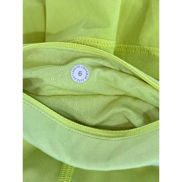 Lululemon Womens Skort Green Pace Rival Mid Rise Swift Mini Skirt Stretch Size 6 - Image 4