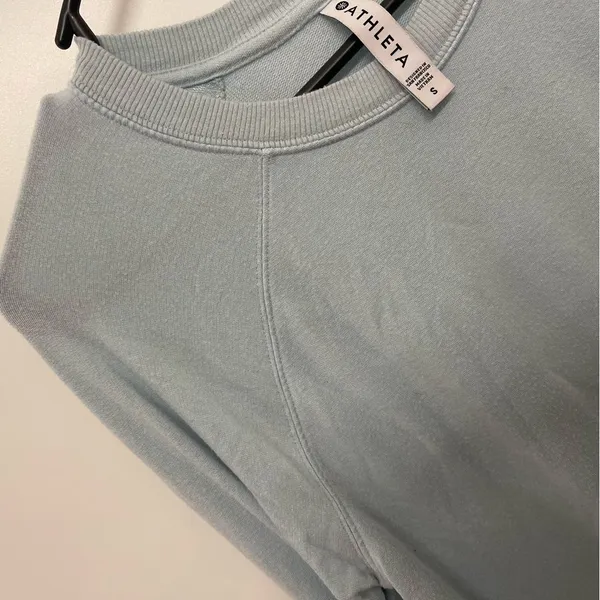 Athleta Mindset Sweatshirt Ethereal Blue Long Sleeve Top - Image 4