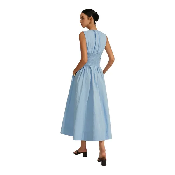 COMMENSE Ruched Waist Maxi Dress
COLOR - Image 3