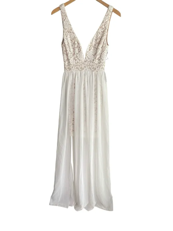 Lulus Make Way for Wonderful Off White Lace Maxi Dress - Image 4