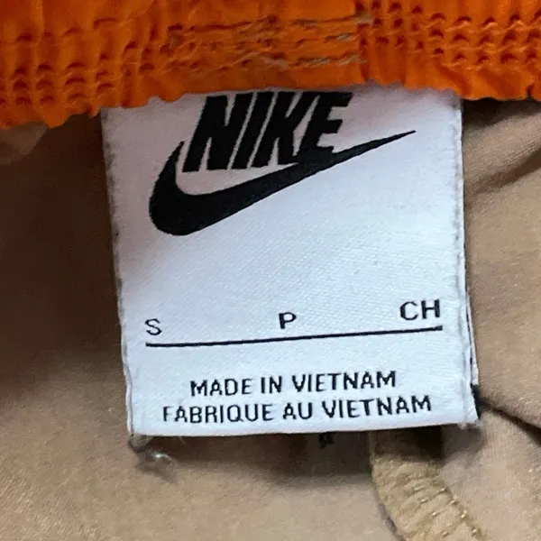Nike Women's Tan Beige High Rise Drawstring Woven Cargo Jogger Sweat Pants S - Image 4
